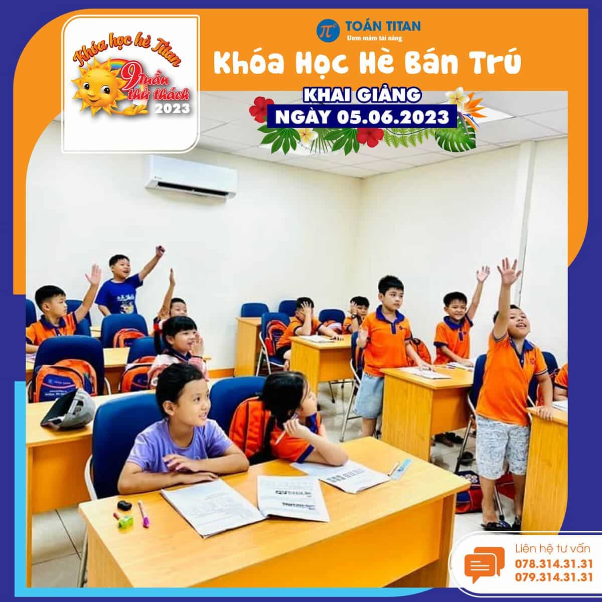khám phá khóa học hè toán titan